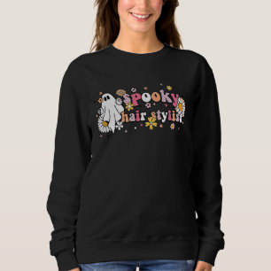 Camiseta Cabelereiro Floral Assombrado Groovy Fantasma Hall