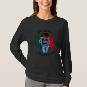 Camiseta Cabelo Afro Americano Mexicano Feminino Negro Mulh