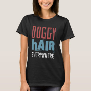 Camiseta Cabelo Cachorro Em Todo Lugar Engraçado Husky Sibe