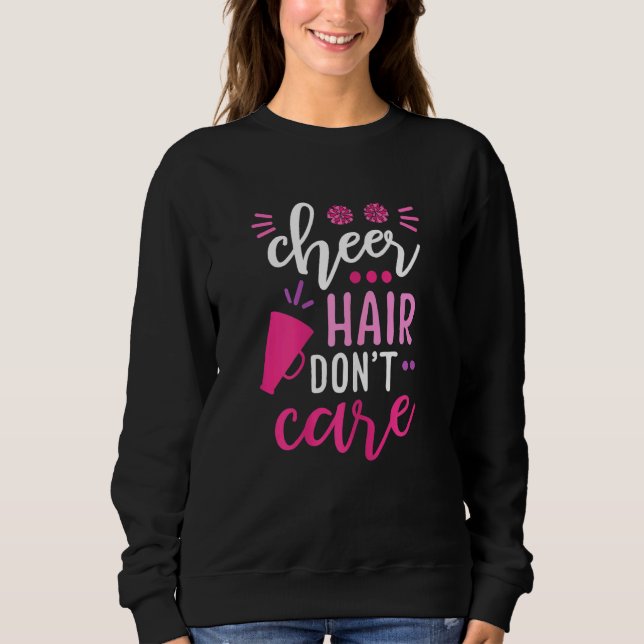 Camiseta Cabelo Cheer não se importa com o Cheerleader de C (Frente)