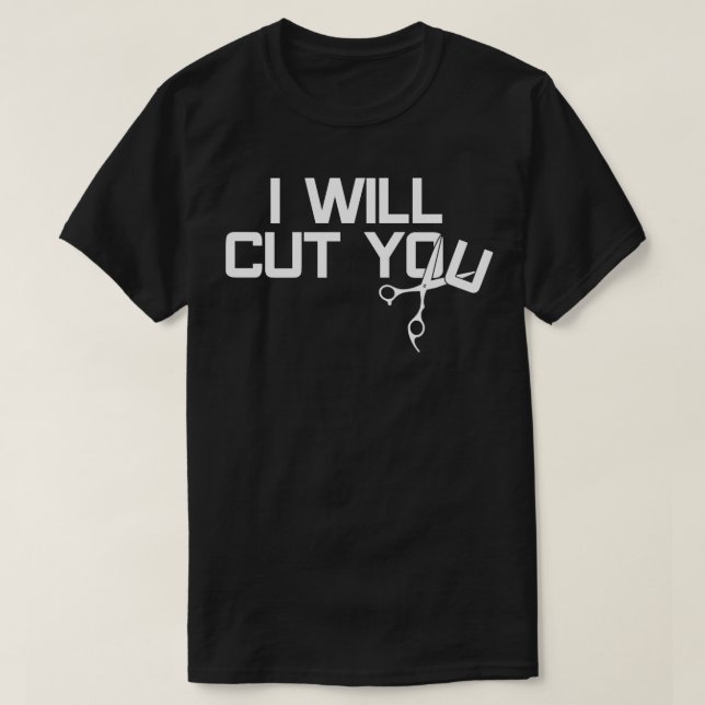Camiseta Cabelo cortador (Frente do Design)
