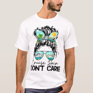 Camiseta Cabelo Cruzeiro Não Se Importa Mulheres Navio De C