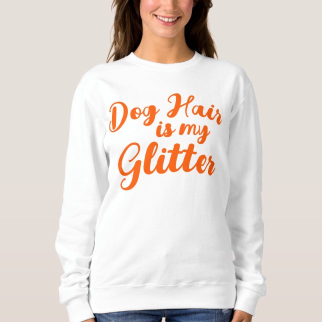 Camiseta "Cabelo de Cachorro é meu Glitter" (Frente)