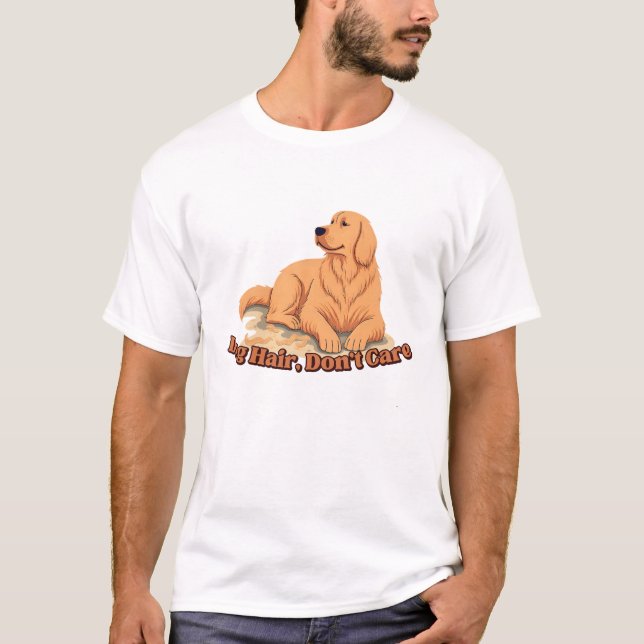 Camiseta Cabelo de Cachorro Não Me Importa (Frente)