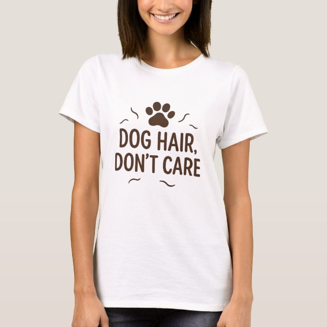 Camiseta Cabelo de Cachorro, não se importe - Pet Lover Min (Frente)
