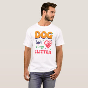 Camiseta Cabelo de cão é meu amador, mãe de cão Design de t