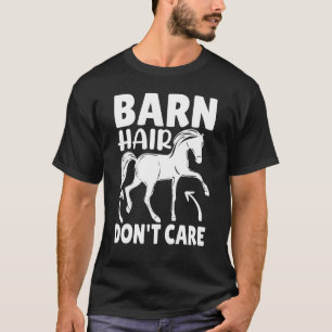 Camiseta Cabelo de estábulo não me importo Cavalo Fanta