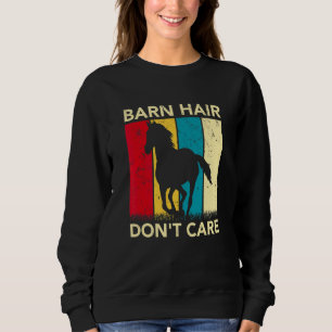 Camiseta Cabelo de estábulo não se importa Cavalo Cavalgada