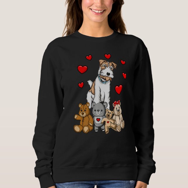 Camiseta Cabelo de fios Fox Terrier Plush Toy Fox Terrier (Frente)