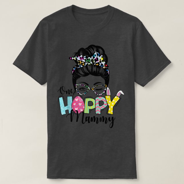 Camiseta Cabelo de freio Um Felz pascoa de mãozinho  (Frente do Design)
