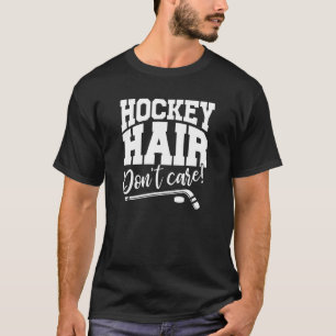 Camiseta Cabelo de hóquei não se importa! Pau de Hóquei, Jo
