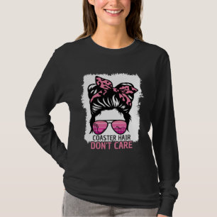 Camiseta Cabelo de Montanha-Russa Não Me Importo Montanha-R