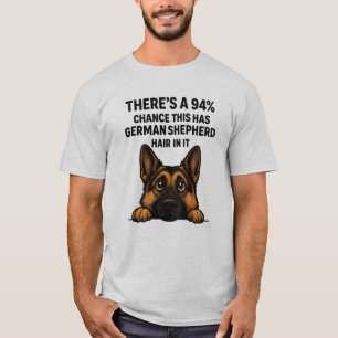 Camiseta Cabelo de Pastor Alemão em Tudo Humor de Proprietá
