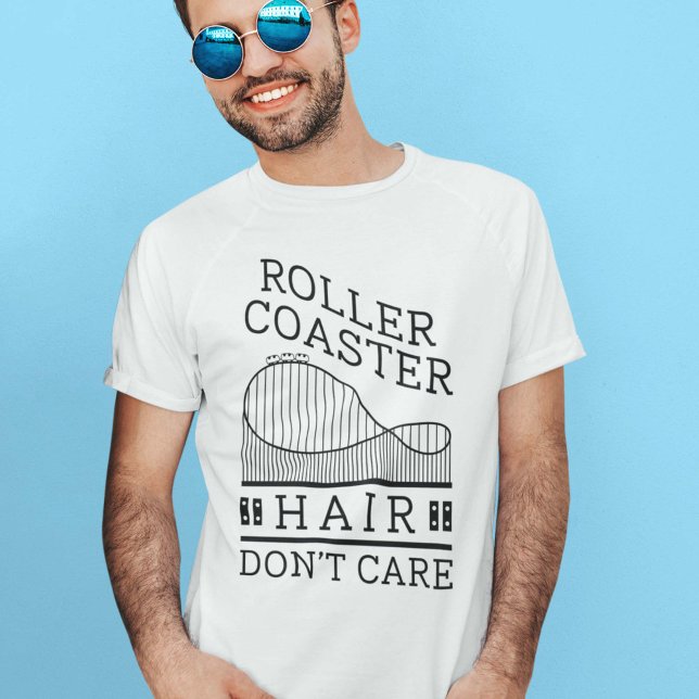 Camiseta Cabelo de Porta copos do cilindro (roller coaster hair shirt)