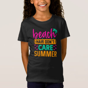 Camiseta Cabelo de praia Não se importa com o verão-54804