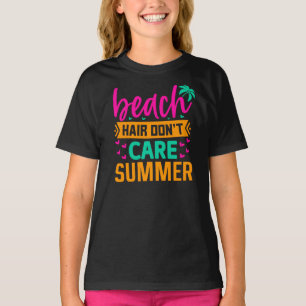 Camiseta Cabelo de praia Não se importa com o verão-54804