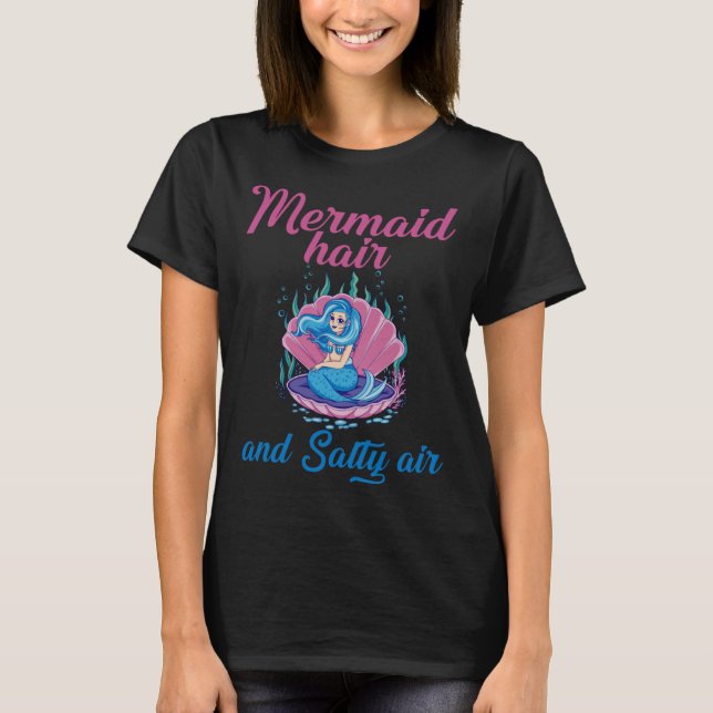 Camiseta Cabelo de Sereia e Ar Salgado   (Frente)