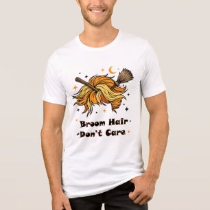 Camiseta Cabelo de Vassoura Não Liga Design Divertido de Ha