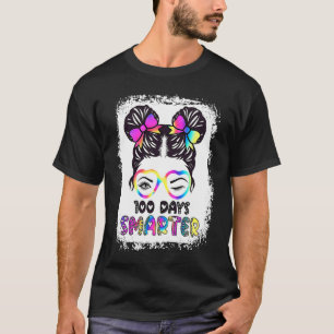 Camiseta Cabelo Desgrenhado com Laço Tingido e Descolorido