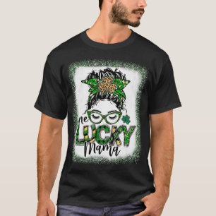 Camiseta Cabelo Desgrenhado em Coque Leopardo Dia de São Pa