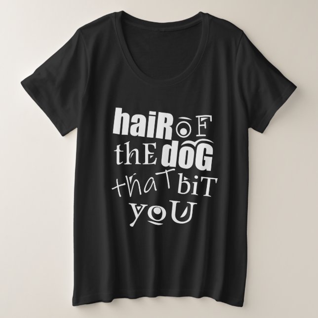 CAMISETA CABELO DO CÃO QUE TE DEIXOU (Frente do Design)