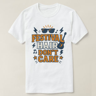 Camiseta Cabelo do Festival Não se Importa com Música Retro
