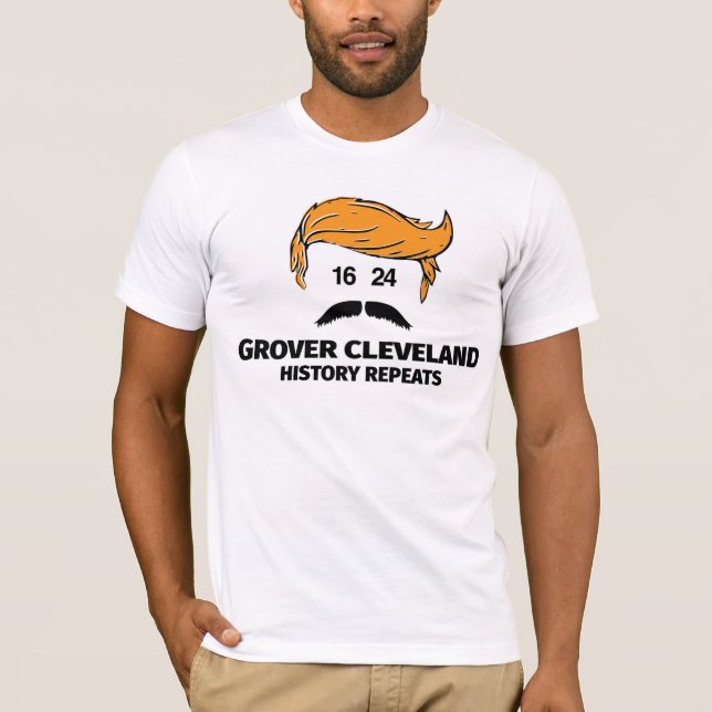 Camiseta Cabelo do ouro e Rosto do bigode (Frente)