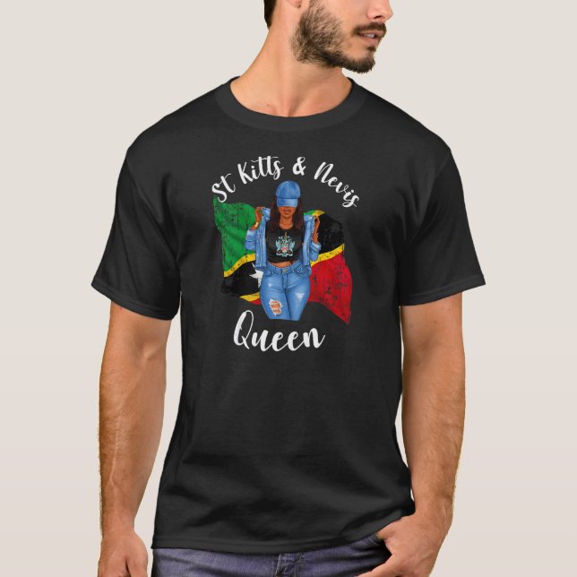 Camiseta Cabelo Dreadlocks Rainha das Mulheres de São Crist (Frente)