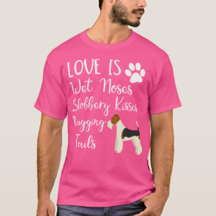 Camiseta Cabelo Fio Fox Terrier Ama Meu Cão