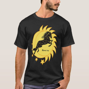 Camiseta Cabelo Fofo iac Dançarinas Celestiais Cavalo Gráfi