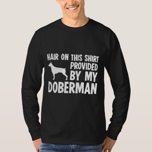Camiseta Cabelo Fornecido Pelo Meu Doberman (Frente)