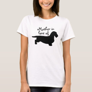 Camiseta Cabelo grosso Dachshund - Silhouette 1