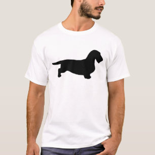 Camiseta Cabelo grosso Dachshund - Silhouette 1