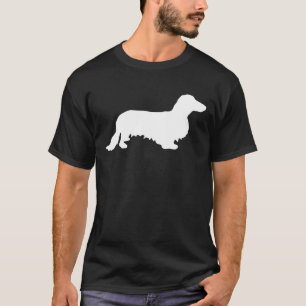 Camiseta Cabelo Longo Dachshund - Silhouette 2