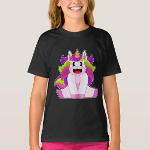 Camiseta Cabelo longo de unicórnio