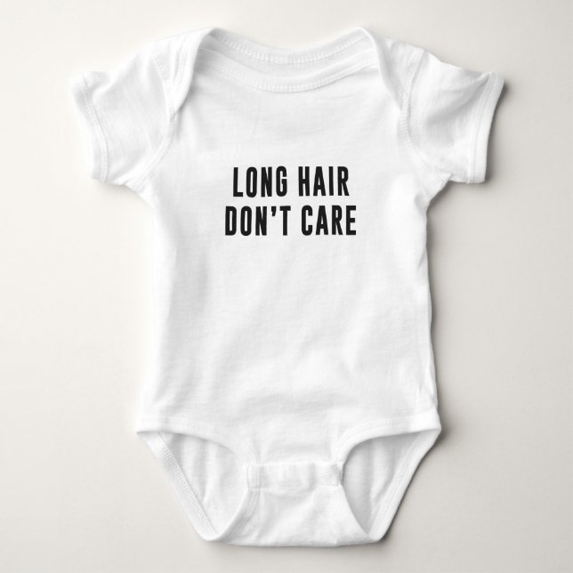 Camiseta Cabelo longo. Não se importe (Frente)