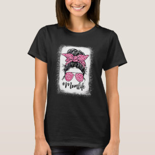 Camiseta Cabelo Mensageiro Mãe Vida Dia de as mães rosa-leo