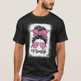 Camiseta Cabelo Mensageiro Mãe Vida Dia de as mães rosa-leo