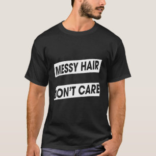 Camiseta Cabelo Mensageiro Não se importa Shih Tzu Sarcasm