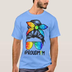 Camiseta Cabelo Mensageiro Orgulhoso Mãe Orgulho gay LGBT S