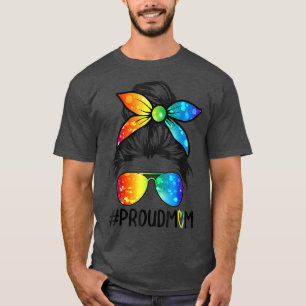 Camiseta Cabelo Mensageiro Orgulhoso Mãe Orgulho gay LGBT S