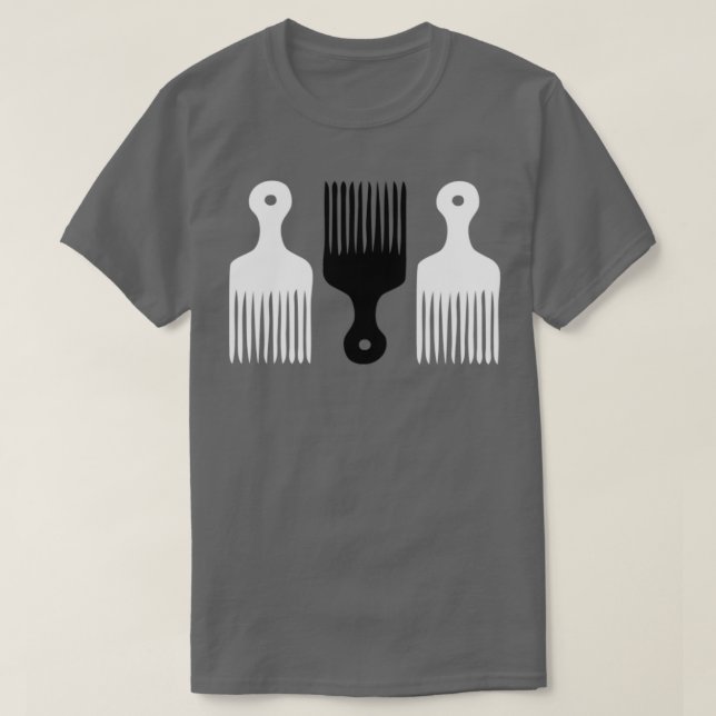 Camiseta Cabelo Pick Comb Curly Girl (Frente do Design)