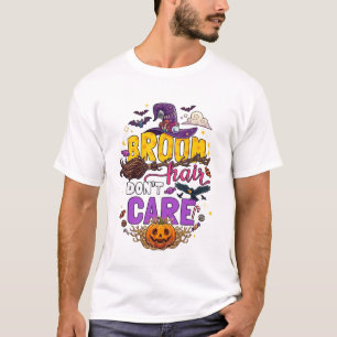 Camiseta Cabelo Vassoura Não Liga Chapéu de Bruxa de Hallow