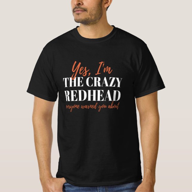 Camiseta Cabelo Vermelho Crazy Redhead Mc1r (Frente)