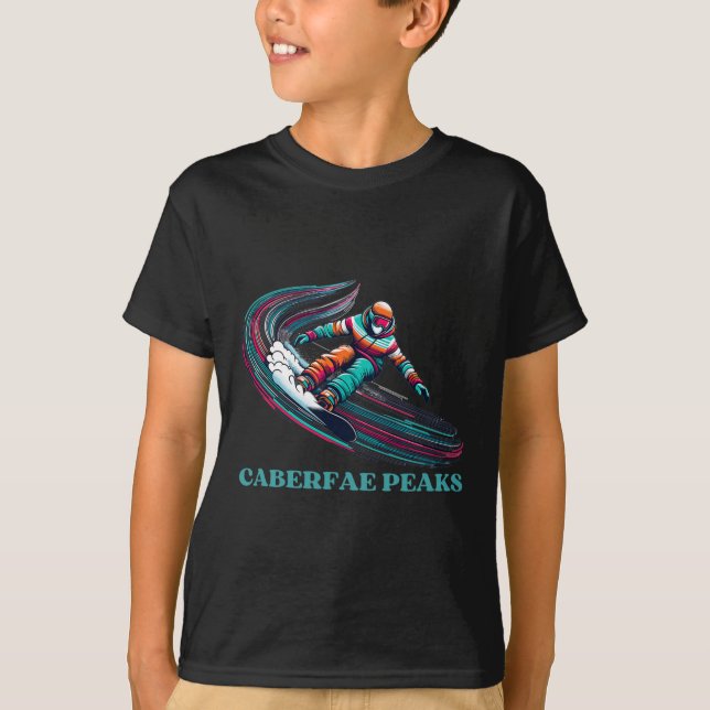Camiseta Caberfae Peaks Michigan Snowboard (Frente)