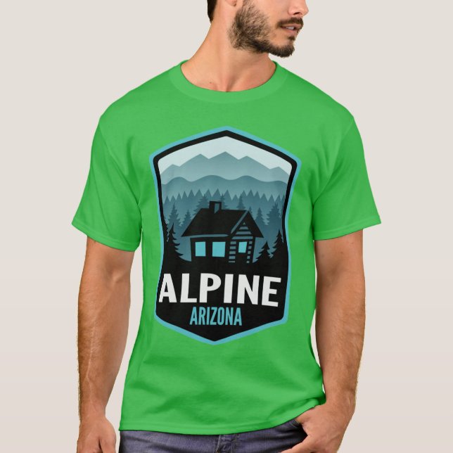 Camiseta Cabina de Arizona alpina (Frente)