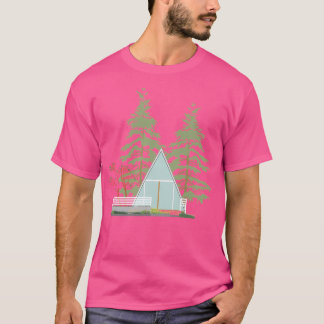 Camiseta Cabina De Arquitetura Moderna Na Floresta