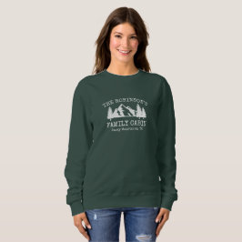 Camiseta Cabina de Família Montanhas de Árvores Brancas Des