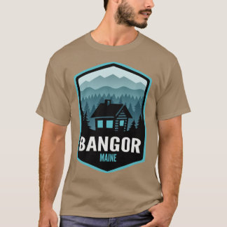 Camiseta Cabina de Montanha Bangor Maine de Grande Tamanho