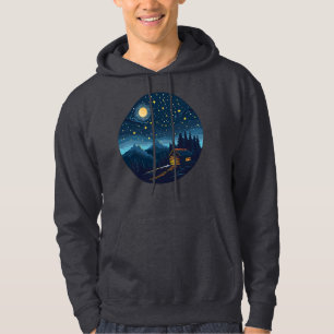Camiseta Cabine Aconchegante Sob o Céu Estrelado